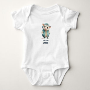 Opossum Birthday Romper • Woodland Animal Outfit