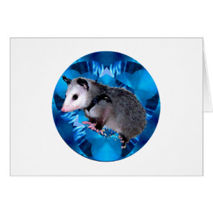 Opossum bleu de kaléidoscope