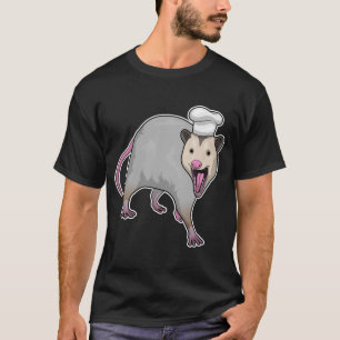 Opossum Cook Chef hat T-Shirt