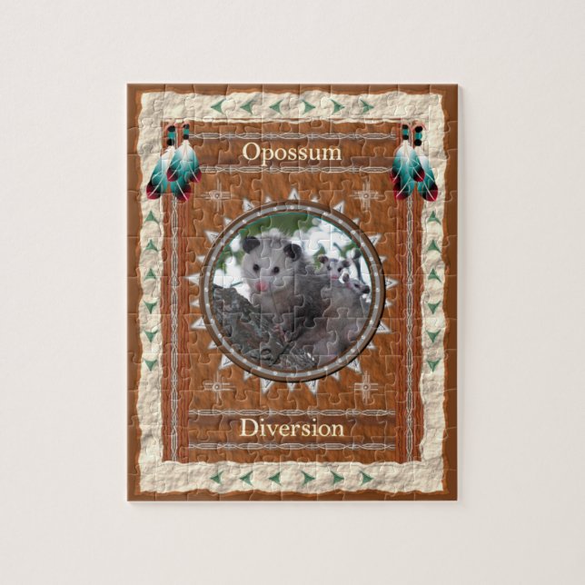 Opossum Diversion Energy Jigsaw Puzzle (Vertical)