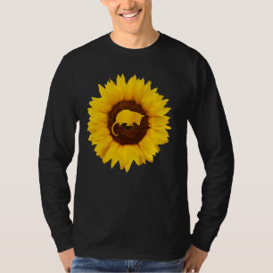Opossum For Women Men Pouched Mammal Sunflower T-Shirt
