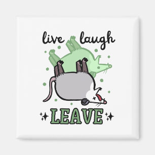 Opossum Funny Live Laugh Leave Dark Humour Possum  Magnet