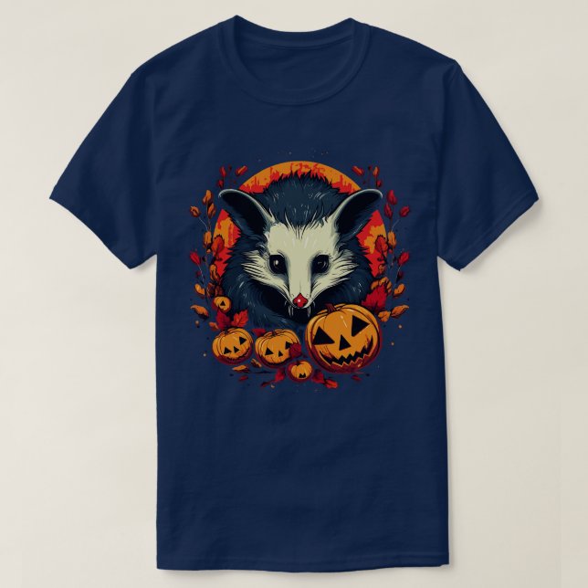 Opossum Halloween T-Shirt (Design Front)
