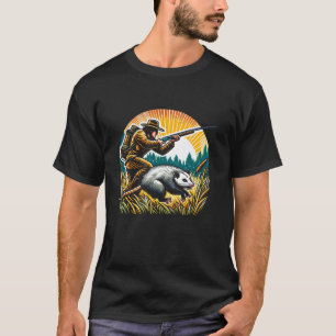 Opossum Hunter Animal Hunt Hunting Long Sleeve T S T-Shirt