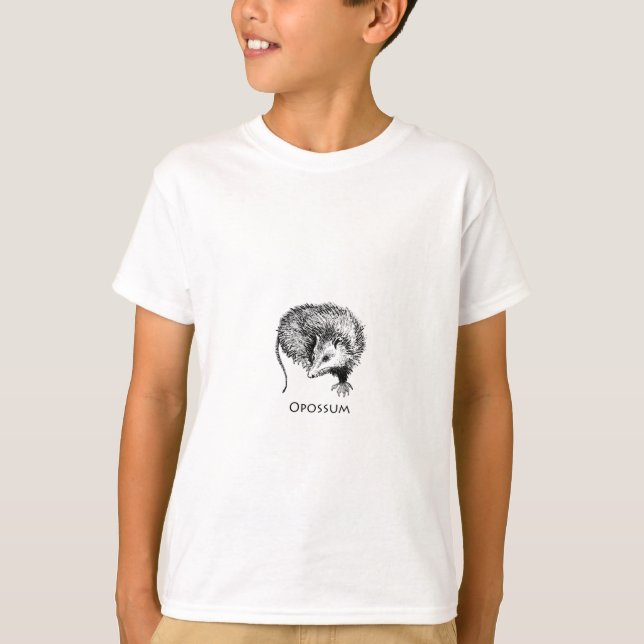 Opossum (line art) T-Shirt (Front)