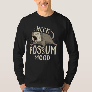 Opossum Lover Funny Possum Mood Men Women Boys Rod T-Shirt
