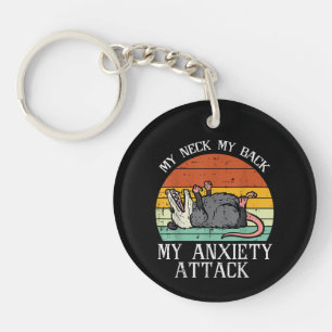 Opossum My Neck Back Anxiety Attack Possum Song Wo Keychain