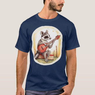 Opossum playing banjo 1 T-Shirt