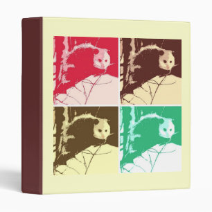 Opossum Pop Art Binder