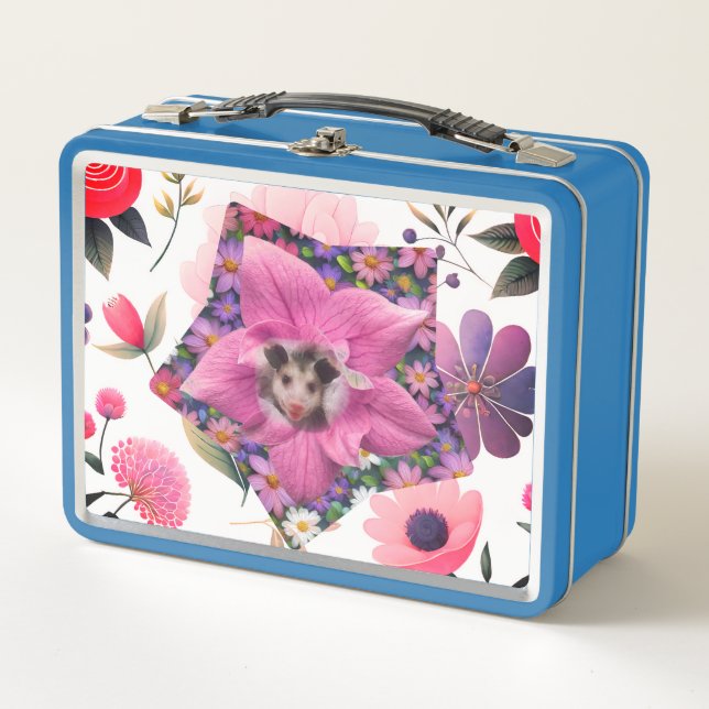 Opossum Possum Metal Lunch Box (Front)