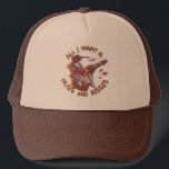 Opossum Possum Wishing For Love Funny Animal Meme Trucker Hat<br><div class="desc">Embrace the quirky charm of our funny opossum trucker hat This hilarious tee features a lovable opossum enthusiastically declaring its need for affection in a witty and ironic twist. Perfect for the single Valentine's Day vibe, this meme-inspired design is a great gift for any possum lover or your best friend...</div>