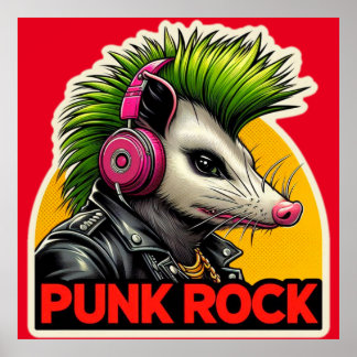 OPOSSUM-PUNK ROCK GREEN 2 POSTER