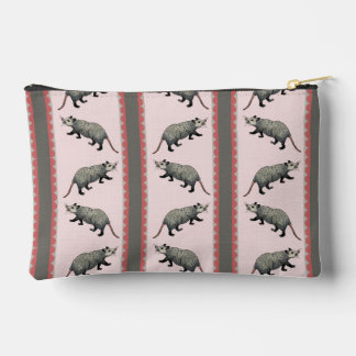 Opossum Stripe Zipper Pouch