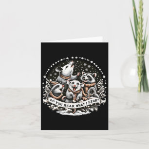 Opossum Xmas Christmas Christmas Xmas Pyjamas  Card