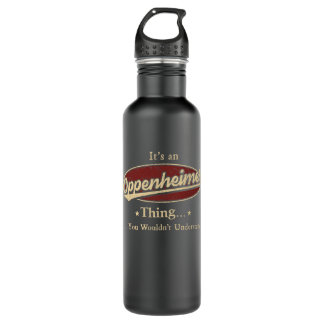 Oppenheimer Name Water Bottle Gift