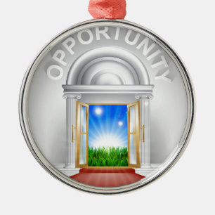 Opportunity Door Concept Metal Ornament