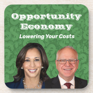 Opportunity Economy Harris Walz 2024 Coaster