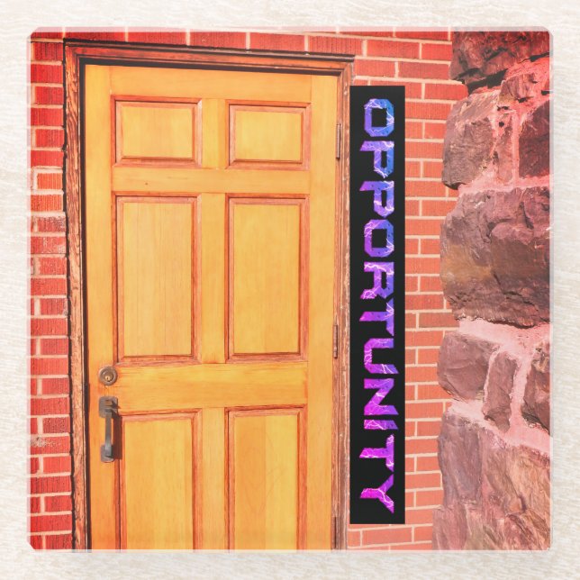 Opportunity Glass Coaster (Front)