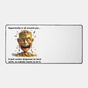 Opportunity is everywhere desk mat