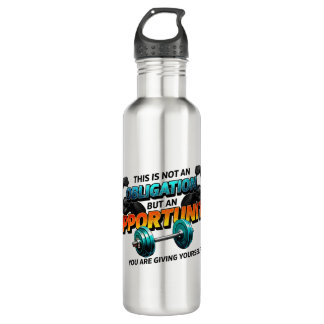 Opportunity Not Obligation Gym Quote 710 Ml Water Bottle