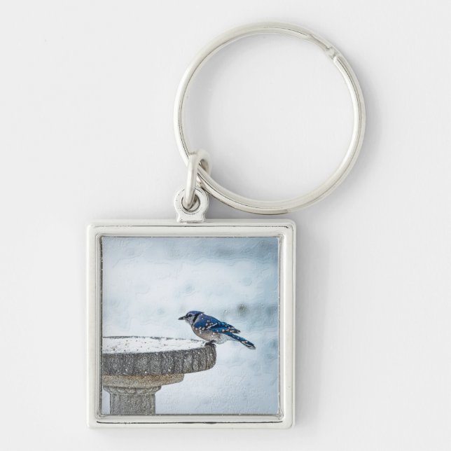 Opposite Sides Painterly Keychain (Front)