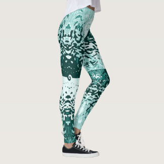 Opposites Attract Aqua Blue Leggings