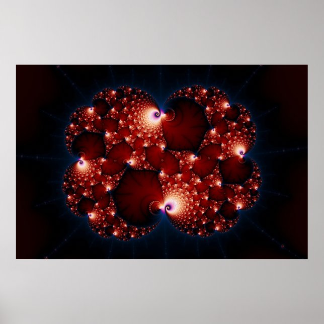 Opposites Attract - Fractal Art Poster (Front)