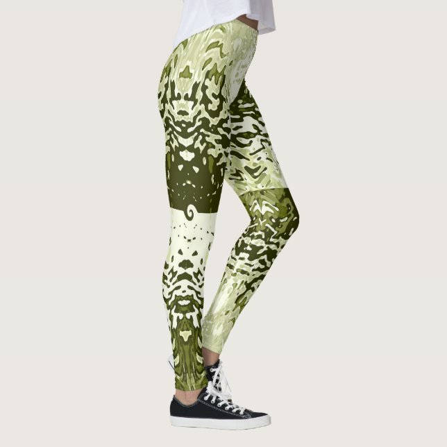 Opposites Attract Leaf Green Leggings (Droite)