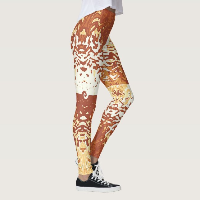 Opposites Attract Pumpkin Orange Leggings (Droite)