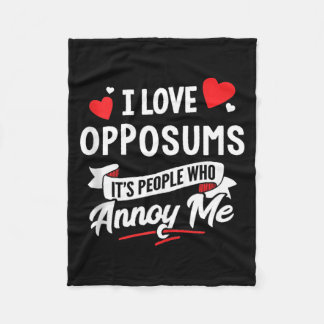 Opposums Fleece Blanket