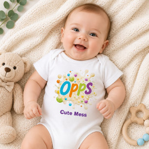 Opps! Cute Mess Baby Bodysuit
