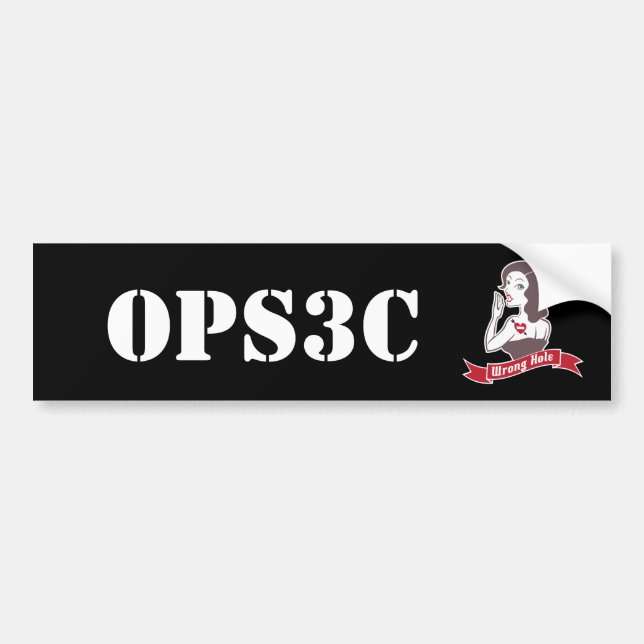 Opsec Bumper Sticker (Front)