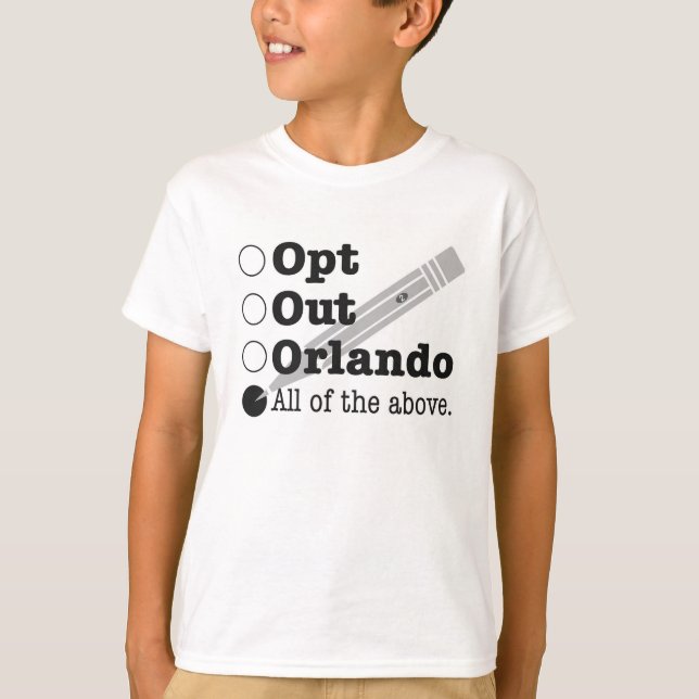 Opt Out Orlando T-Shirt (Front)