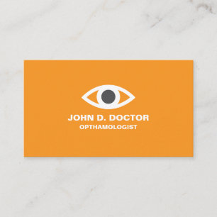 Opthamologue ou carte de visite d'oranges optométr