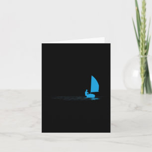 Opti Sailboat Sailing Dinghy Sail Boat Sailor Grap Card