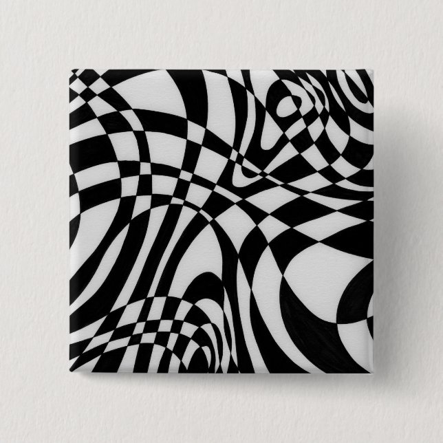 Optic #1 by Michael Moffa c1991 2 Inch Square Button (Front)