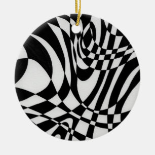 Optic #1b by Michael Moffa Ceramic Ornament