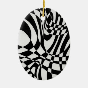 Optic #1b by Michael Moffa Ceramic Ornament