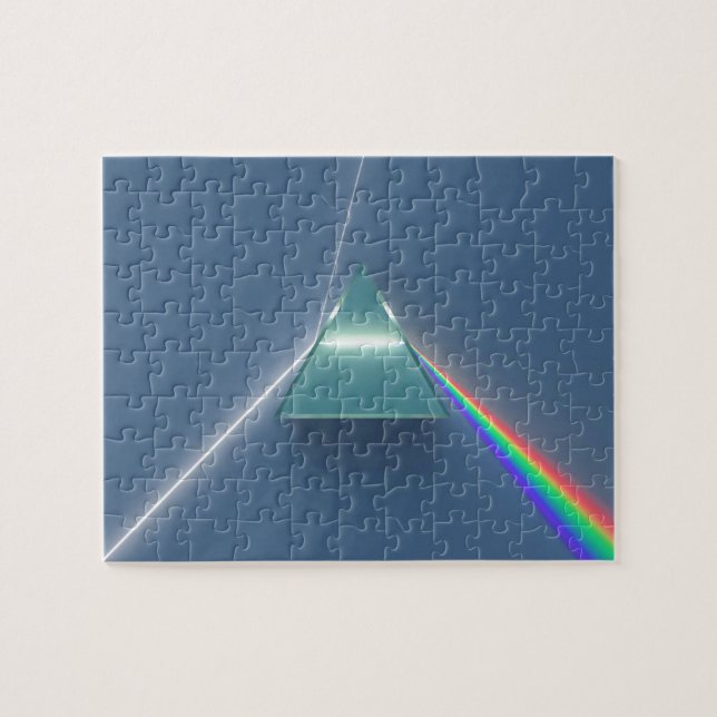 Optic Prism Refracting and Reflecting Light Jigsaw Puzzle (Horizontal)