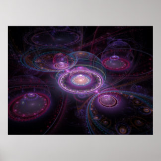 Optical Art 3D Grand Julian Fractal 05 Poster