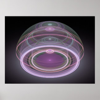 Optical Art 3D Grand Julian Fractal 08 Poster