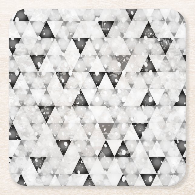 Optical I Square Paper Coaster (Front)