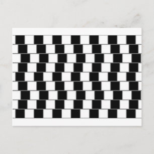 OPTICAL ILLUSION #102 TILE WALL POSTCARD