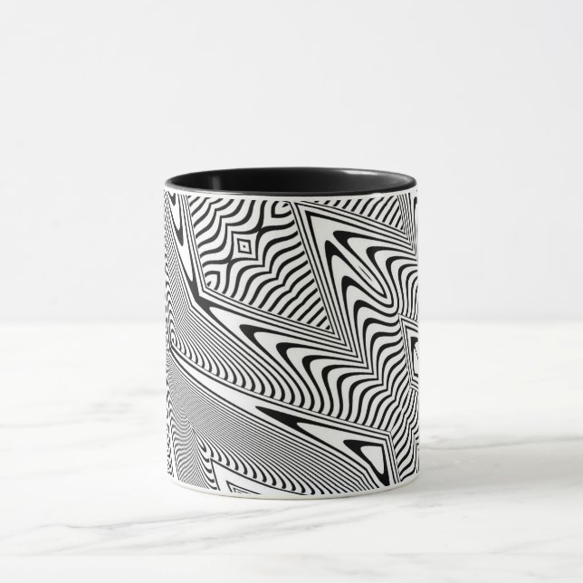 Optical Illusion 14 Abstract Design Mug (Center)
