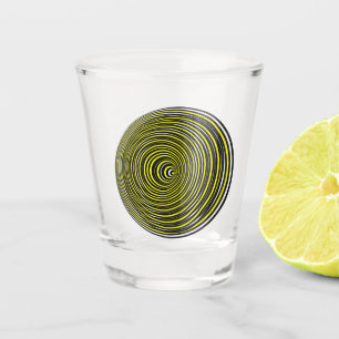 Optical illusion 3D double side take a lemon shot Shot Glass