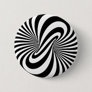 Optical Illusion 3D Spiral 2 Inch Round Button