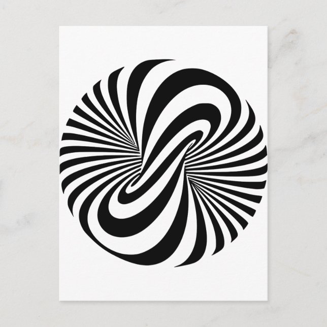 Optical Illusion 3D Spiral Postcard (Front)