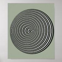 Optical illusion 3D white Optical 3 D Circle