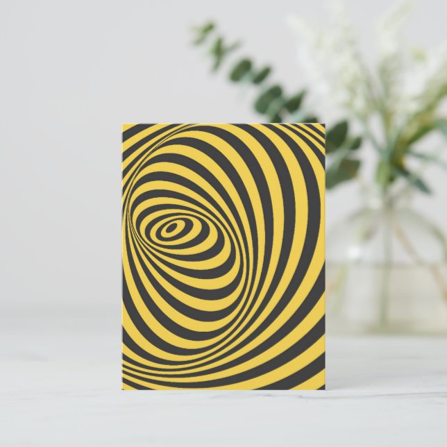Optical illusion 7 postcard (Standing Front)