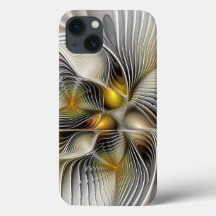 Optical Illusion Abstract 3D Fractal With Depth iPhone 13 Case